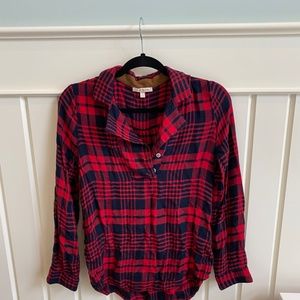 Plaid pullover top